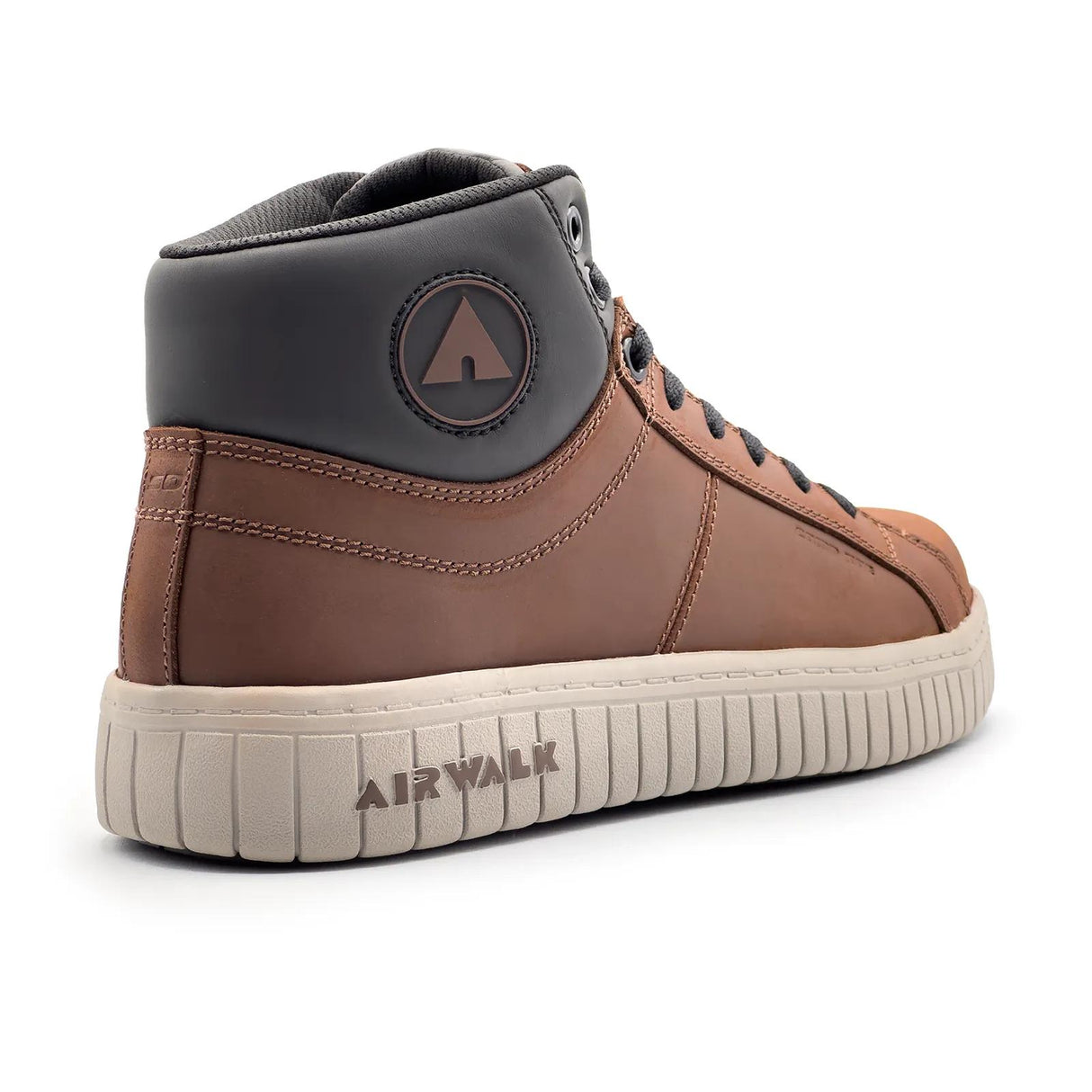 Airwalk Deuce SD10 Leather Mid Composite Toe Work Boots – Brown/Tan 5