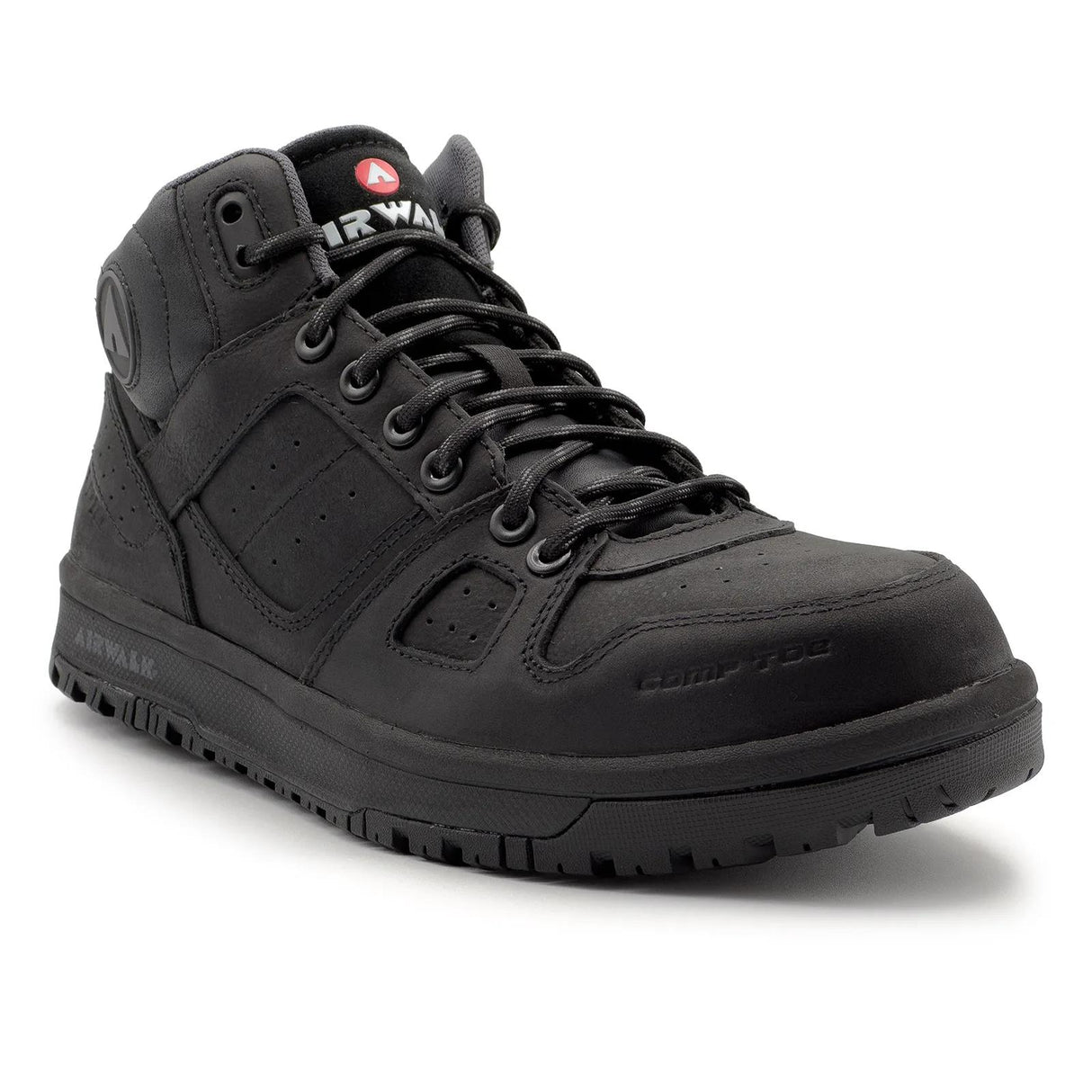 Airwalk Mongo Leather SD10 Composite Toe Mid Work Boots – Black 2