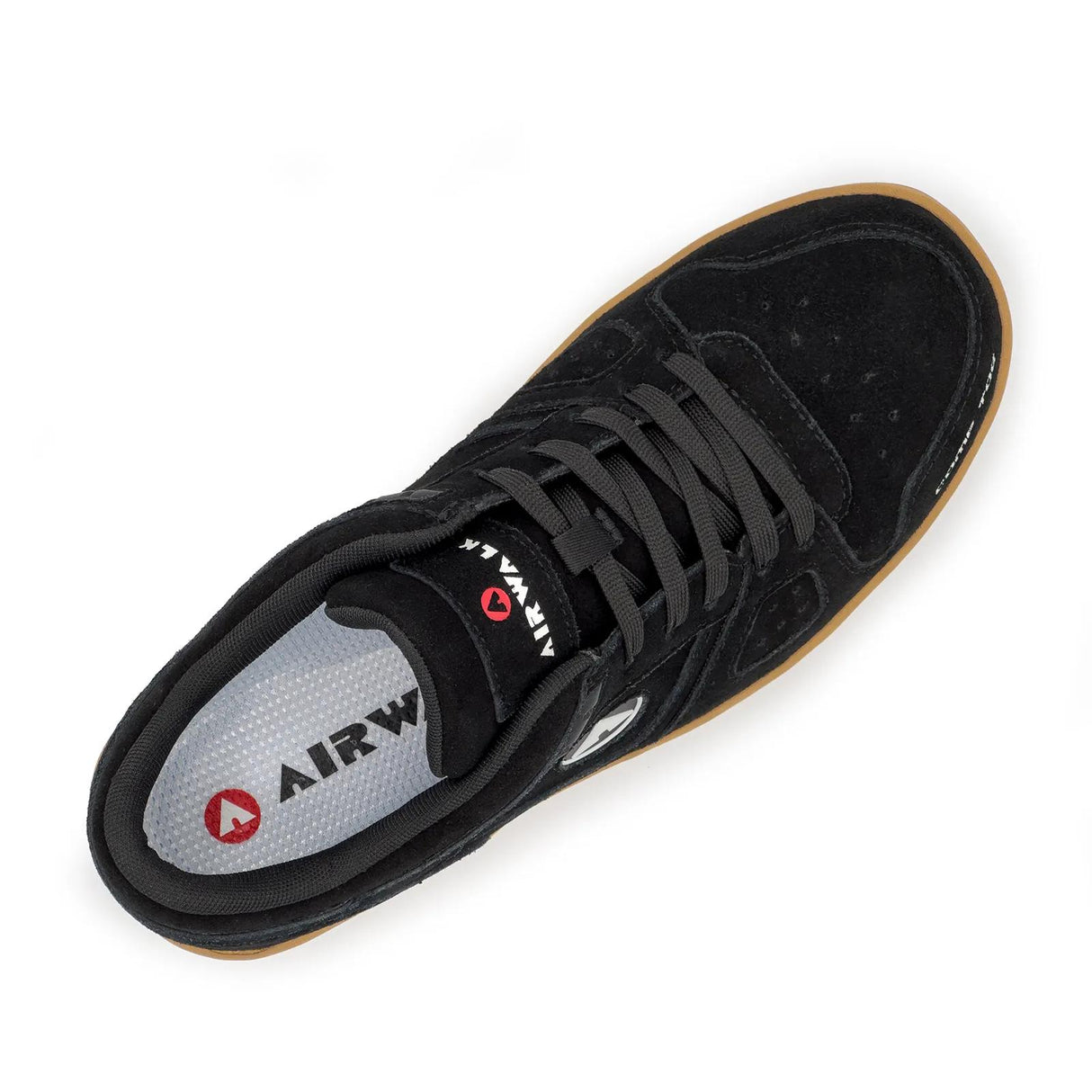 Airwalk Mongo Suede Low Composite Toe Work Shoes – Black/Gum 4