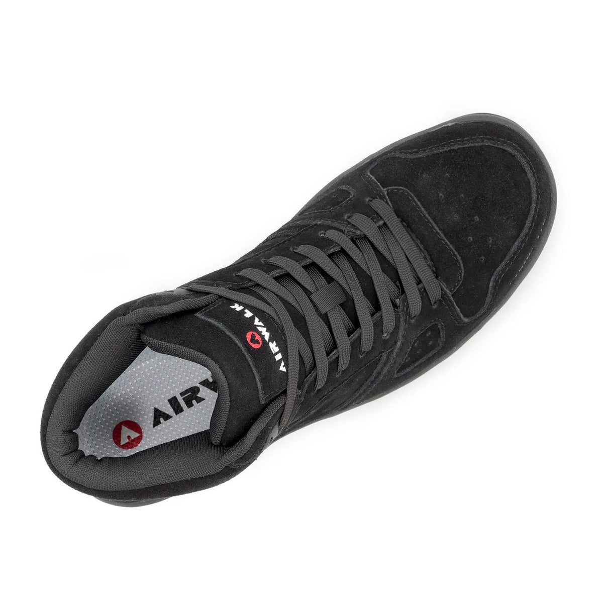 Airwalk Mongo Suede Mid Composite Toe Work Boots – Black/Black 2