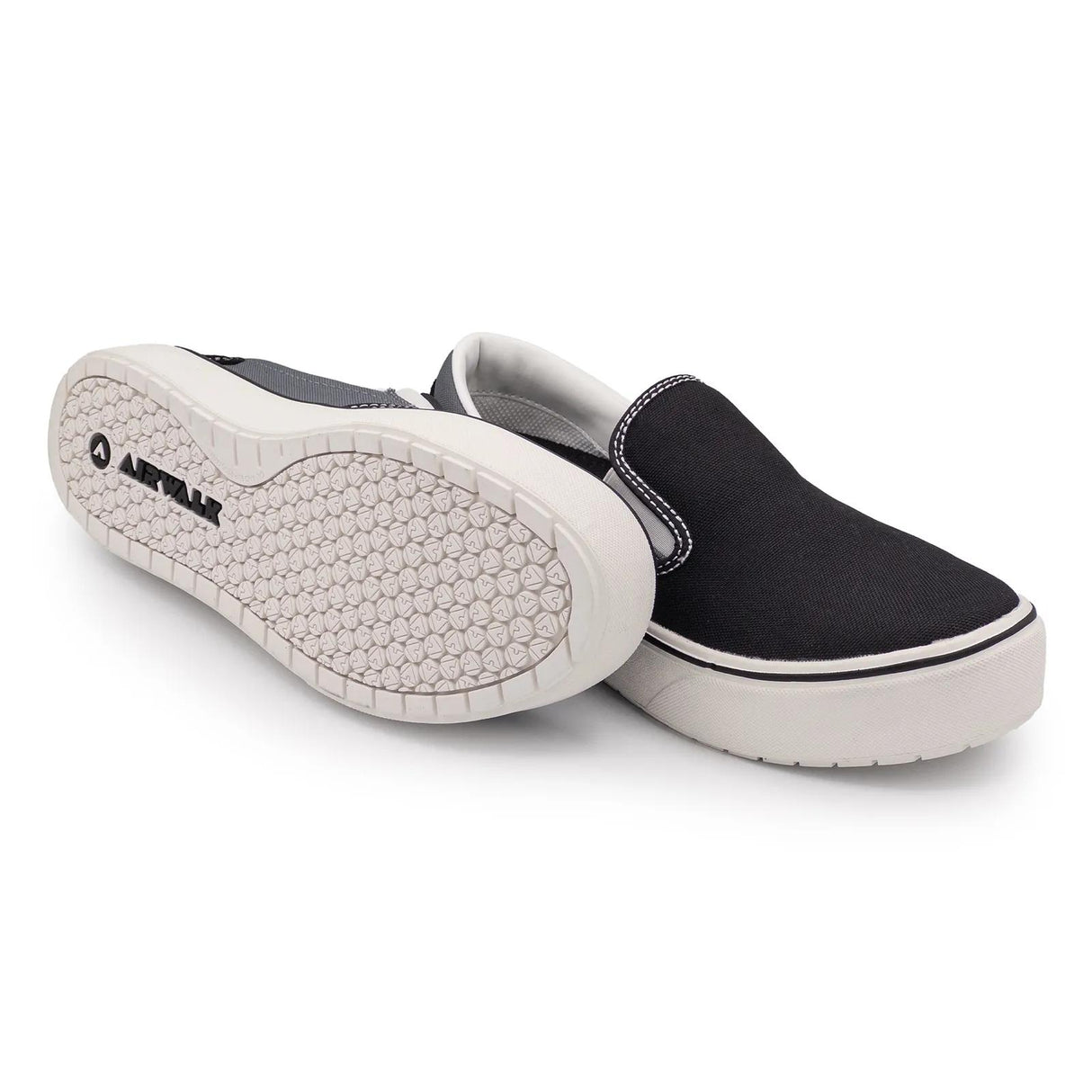 Airwalk Venice Canvas Slip-On Women’s Composite Toe Work Shoes – Black/Castle Rock 6