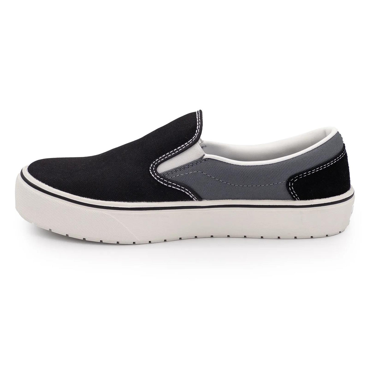 Airwalk Venice Canvas Slip-On Women’s Composite Toe Work Shoes – Black/Castle Rock 7