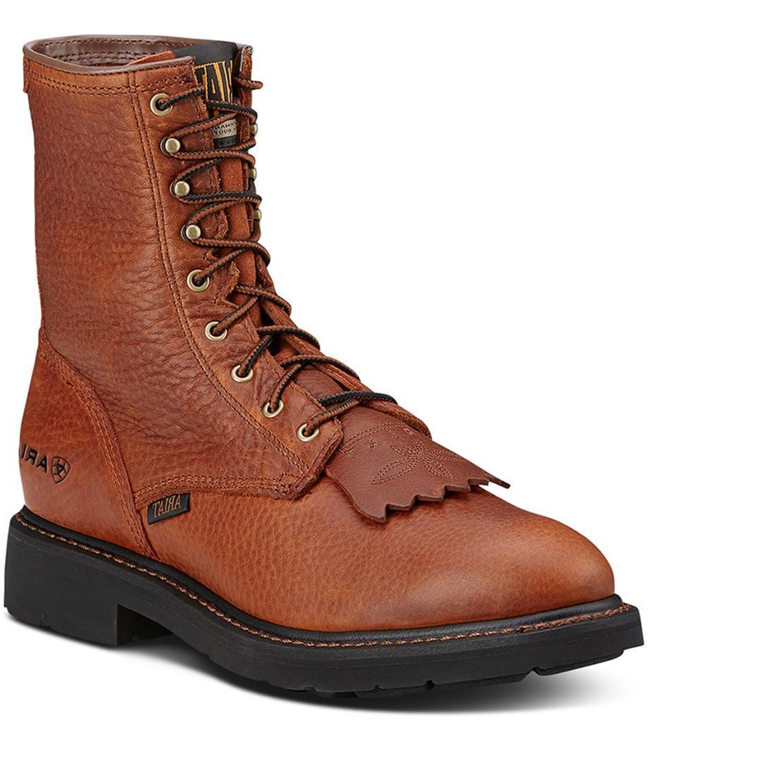 Ariat Cascade 8 inch Soft-Toe Boot Sunshine Wildcat Medial