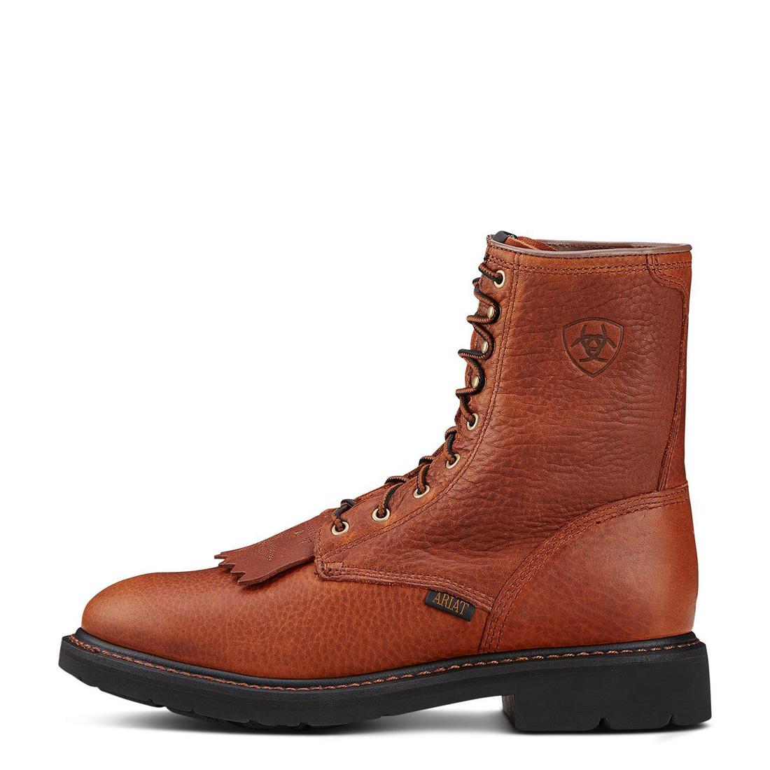 Ariat Cascade 8 inch Soft-Toe Boot Sunshine Wildcat Side