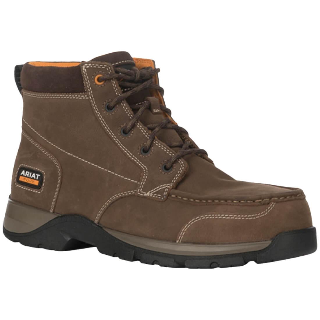 Ariat Edge LTE Composite-Toe SD Chukka Work Boot Dark Brown Medial
