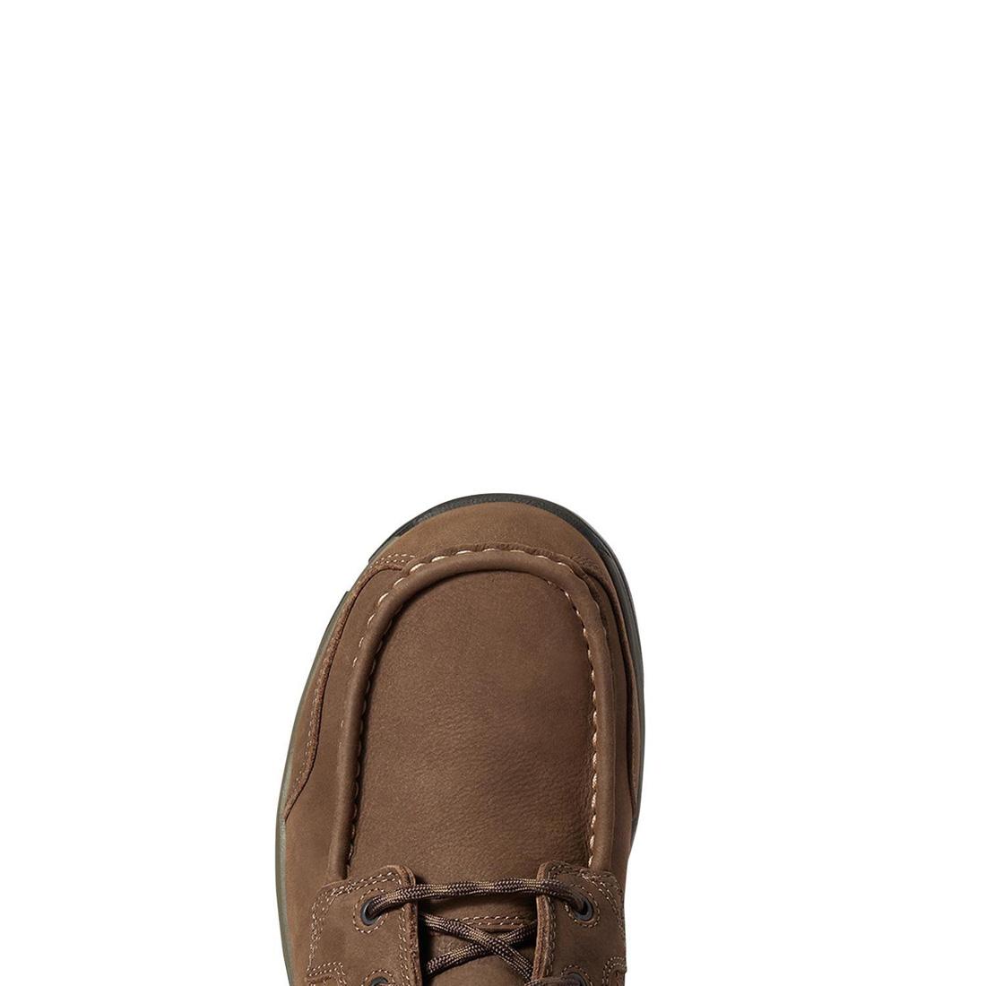 Ariat Edge LTE Composite-Toe SD Chukka Work Boot Dark Brown Upper