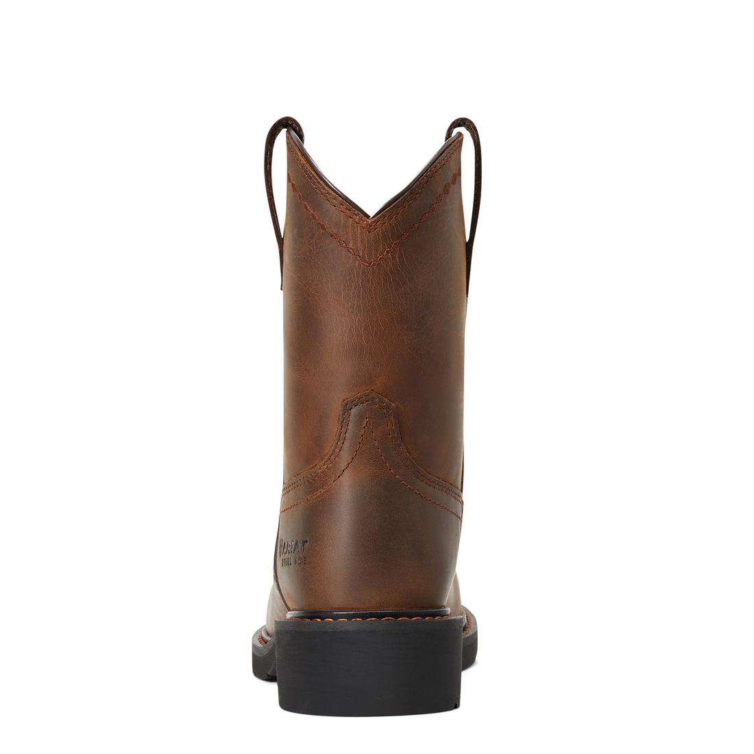 Ariat Fatbaby Work Women's Pull-On Steel Toe Work Boot - Brown Upper