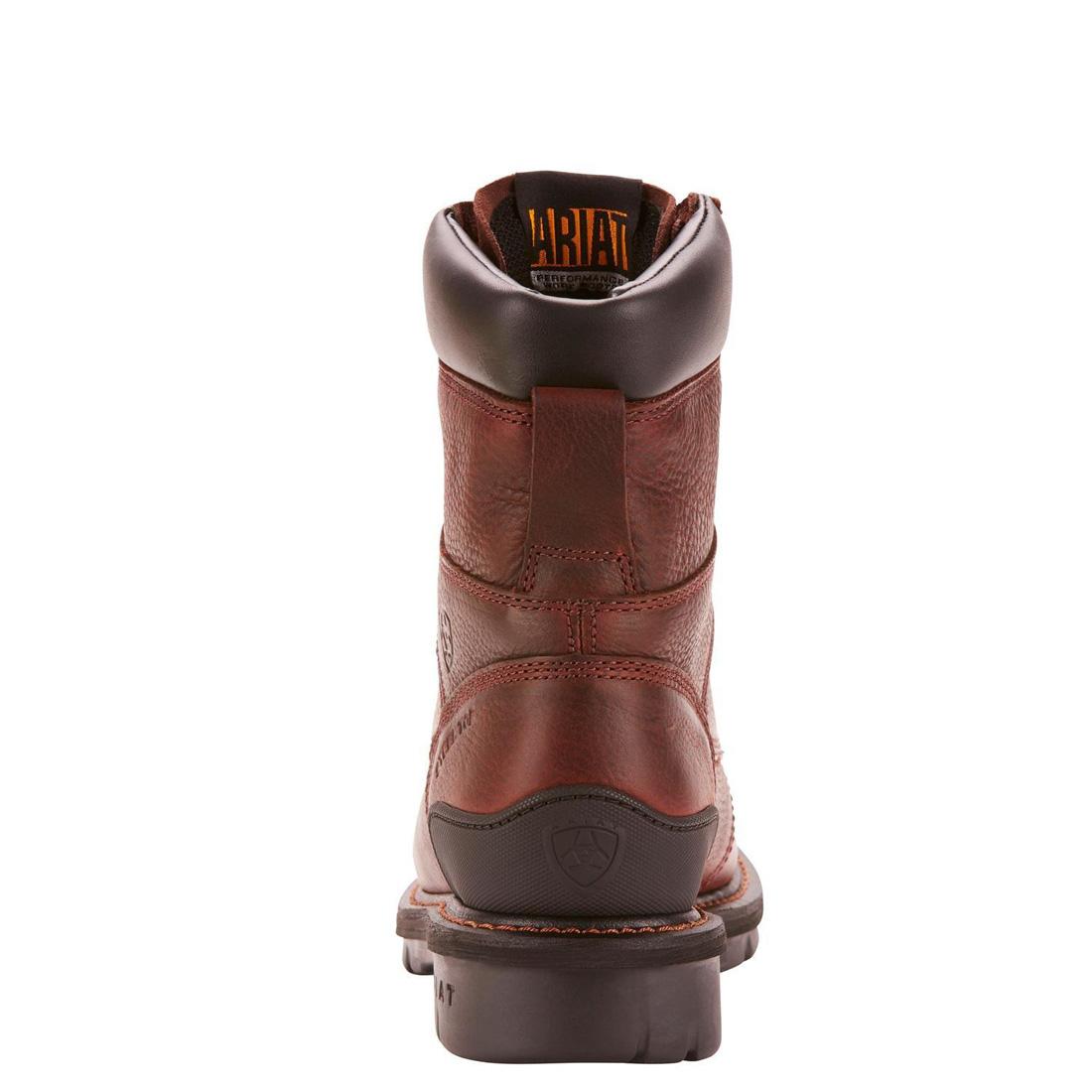 Ariat Hermosa XR 8 inch Steel-Toe Work Boot Redwood Heel