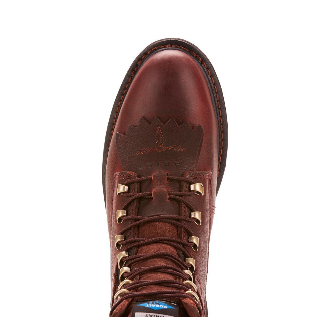 Ariat Hermosa XR 8 inch Steel-Toe Work Boot Redwood Upper