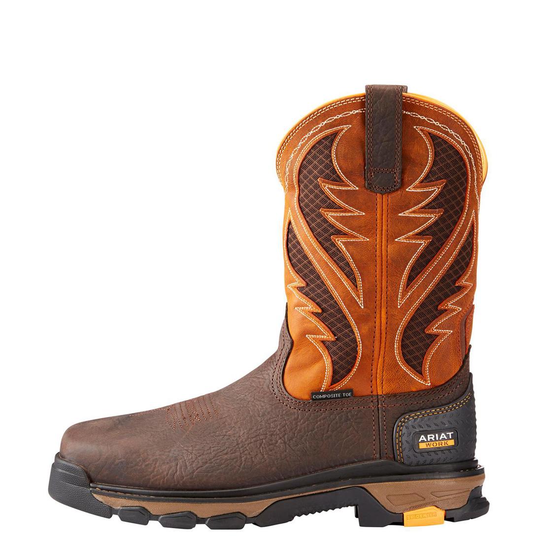 Ariat Intrepid VentTEK Composite-Toe Work Boot Bruin Brown Heel