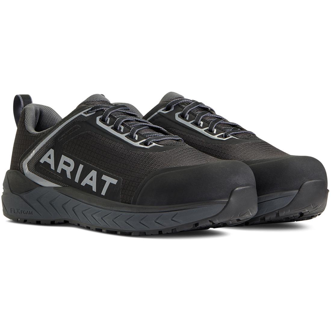 Ariat Outpace Composite-Toe Work Shoe Black Profile