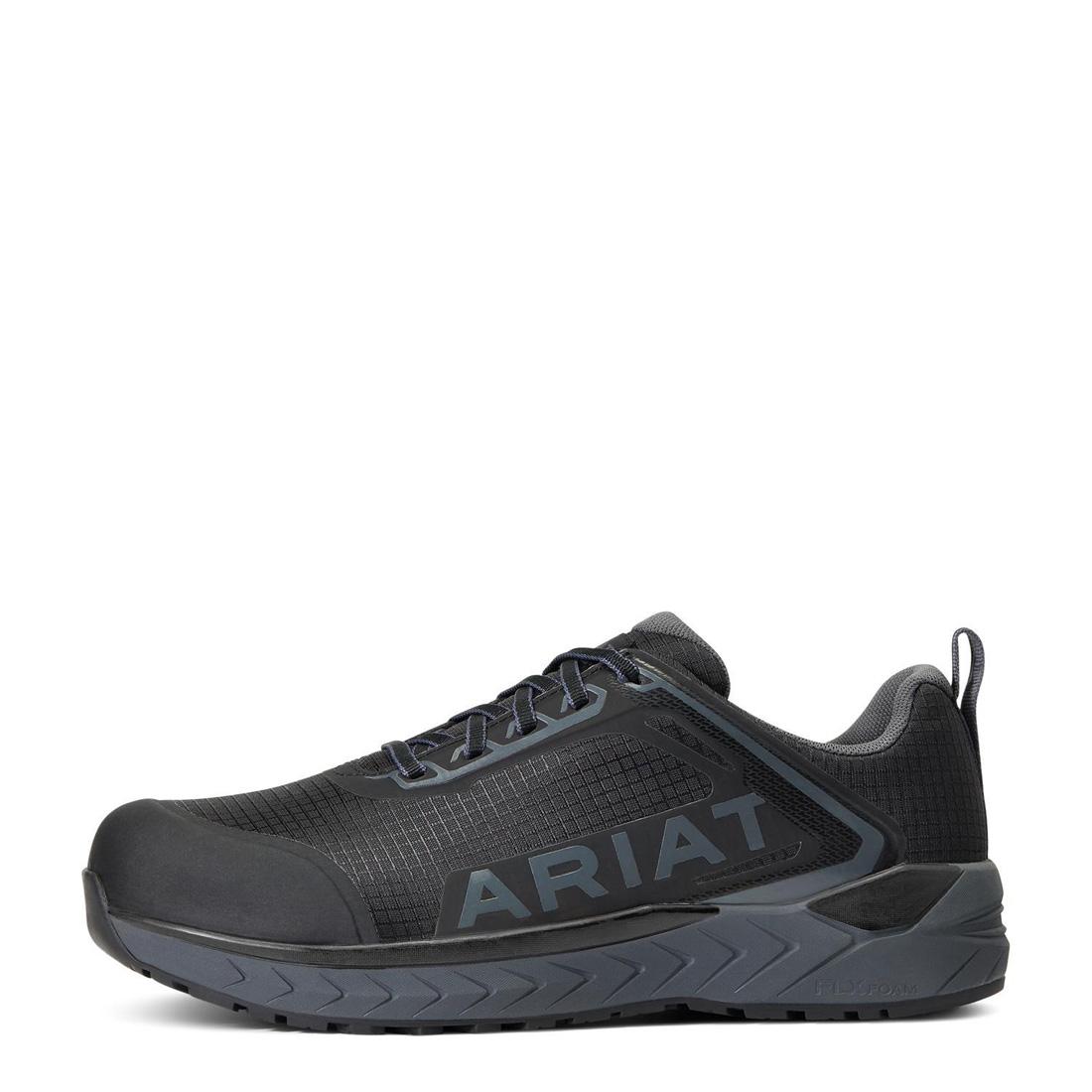 Ariat Outpace Composite-Toe Work Shoe Black Side