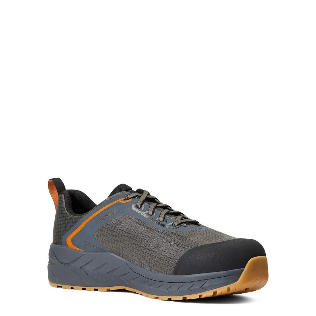 Ariat Outpace Composite-Toe Work Shoe Gunmetal Medial