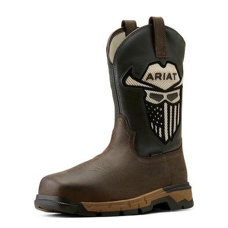 Ariat Rebar Flex VentTEK Incognito Composite-Toe Western Work Boot Iron Coffee Side