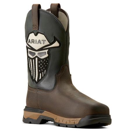 Ariat Rebar Flex VentTEK Incognito Composite-Toe Western Work Boot Iron Coffee Profile