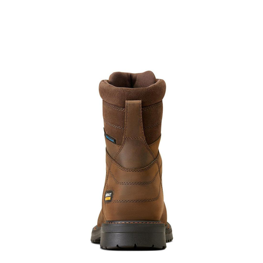 Ariat RigTEK 8 inch Composite-Toe CSA Waterproof Work Boot Oily Distressed Brown Heel