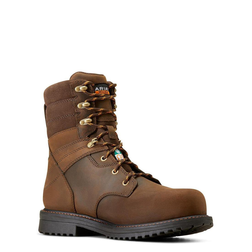 Ariat RigTEK 8 inch Composite-Toe CSA Waterproof Work Boot Oily Distressed Brown Medial