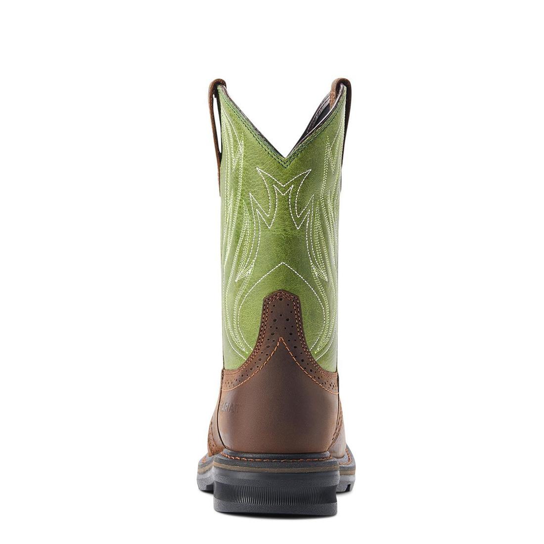Ariat Sierra Shock Shield Soft-Toe Boot Dark Brown Heel