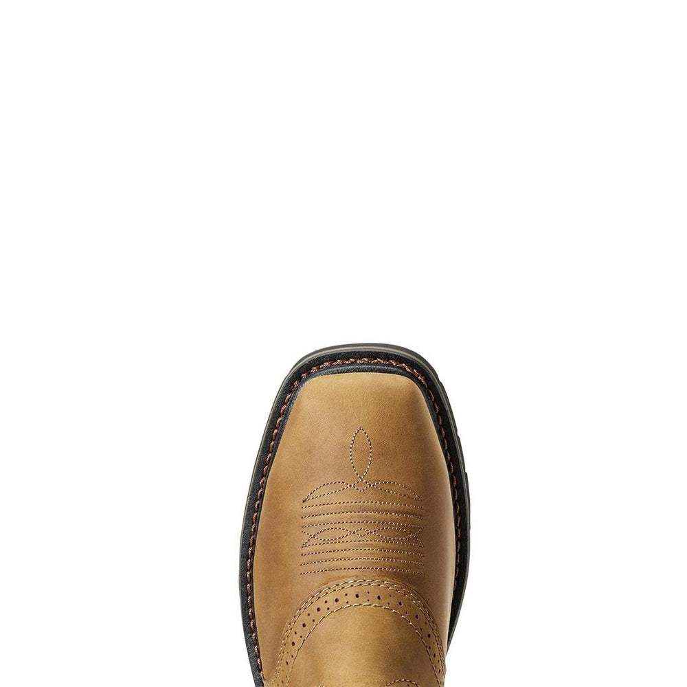 Ariat Sierra Steel-Toe Wide Square Toe Work Boot Aged Bark Sole