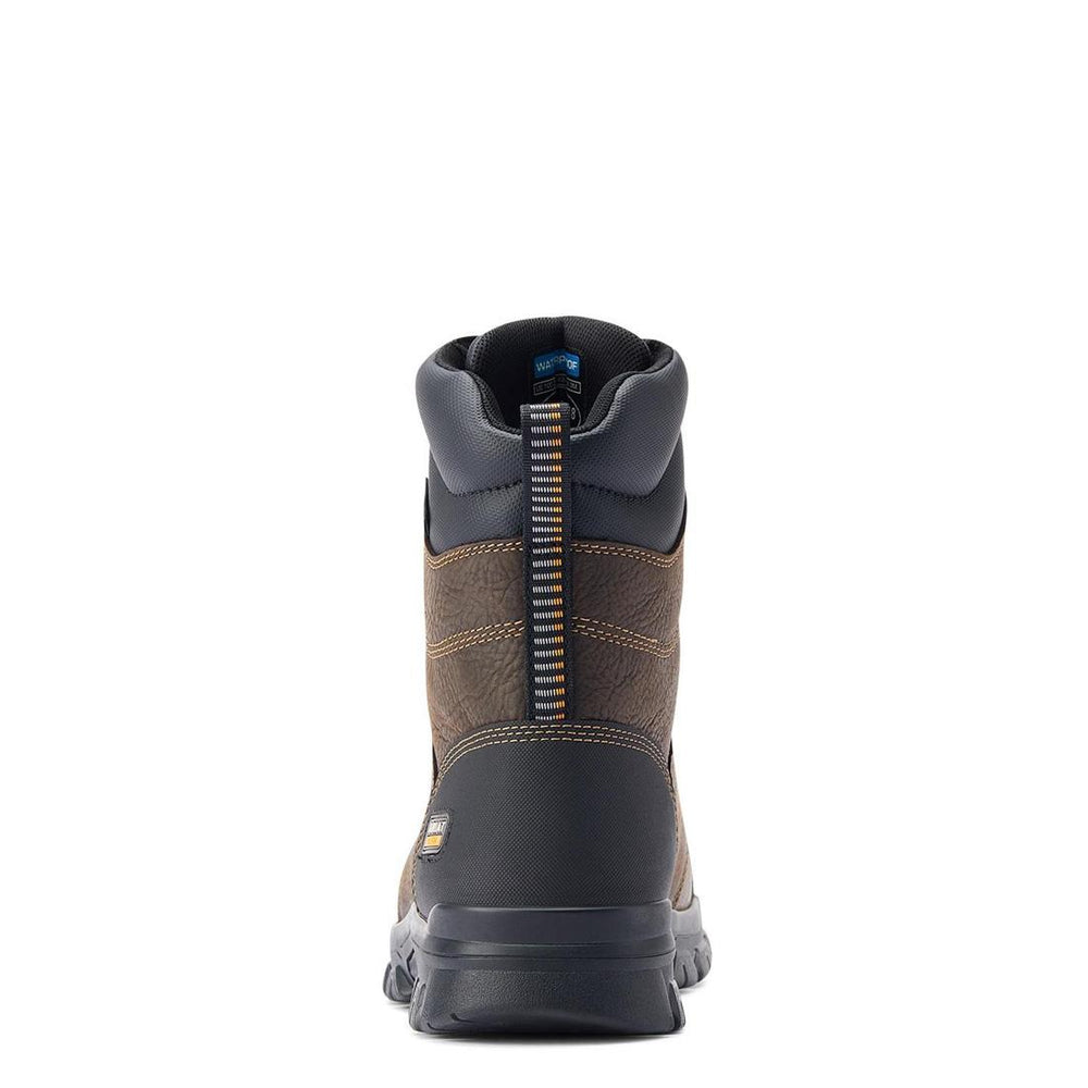 Ariat Treadfast 8" Soft-Toe Waterproof Boot Dark Brown Side