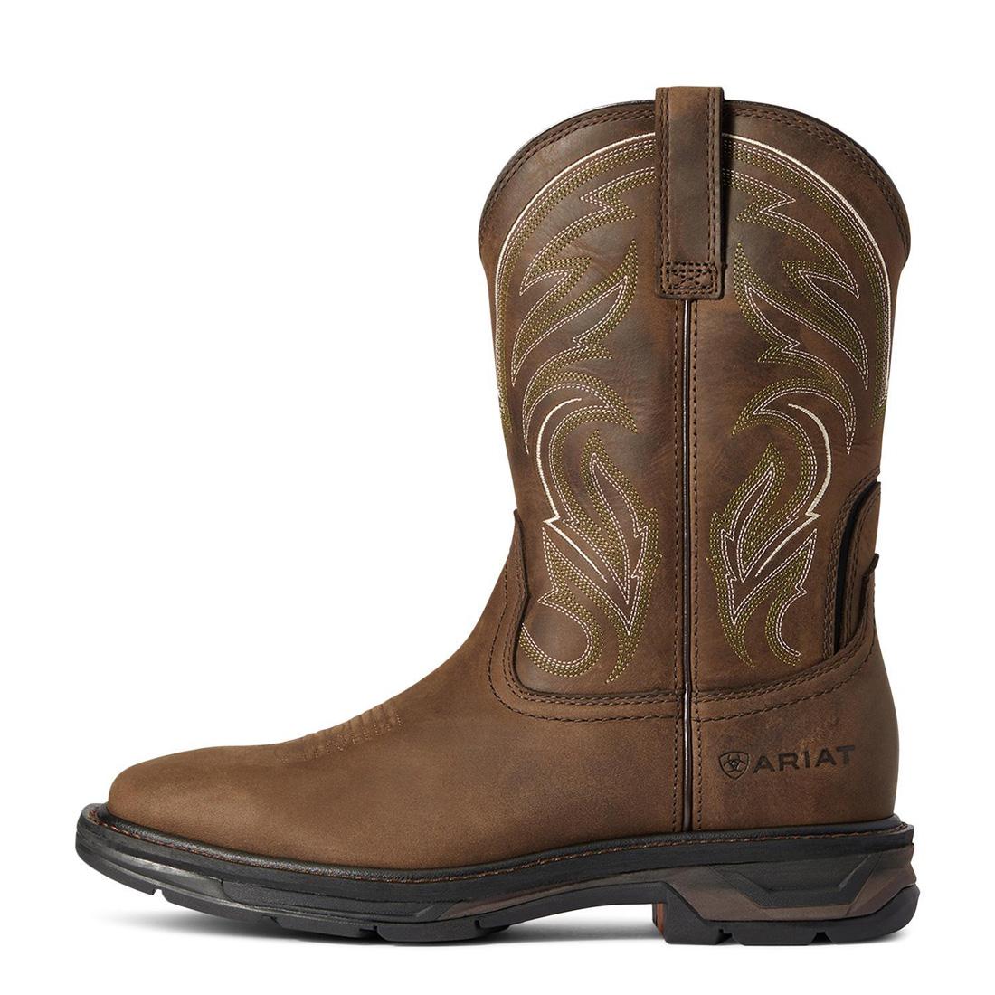 Ariat WorkHog XT Cottonwood Work Boot Distressed Brown Upper