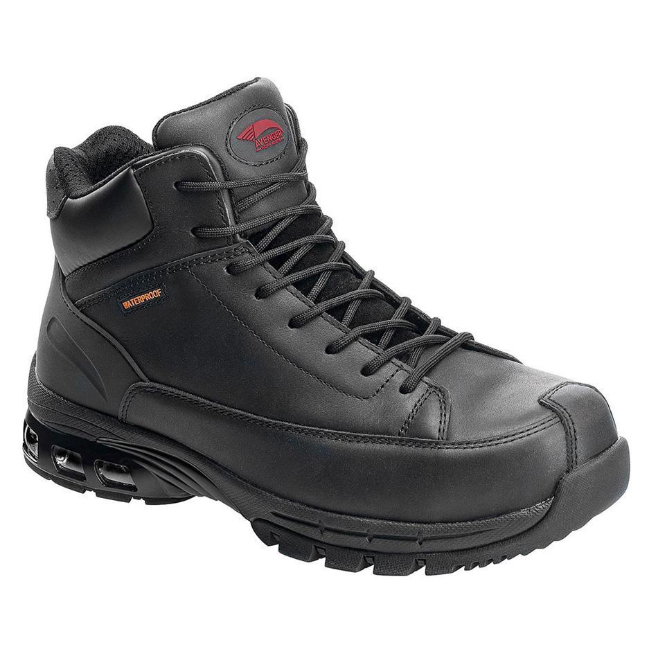 Avenger 6" Waterproof Carbon Toe Work Boots – Black A7248 Medial Image