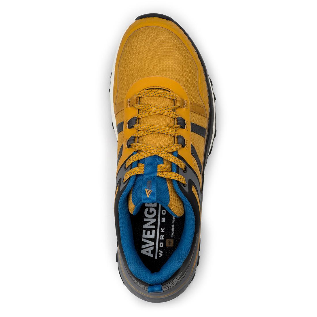 Avenger Aero Trail Composite Toe Work Shoes – Yellow/Blue A1221