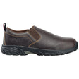 Avenger Flight SD10 Alloy Toe Slip-On Work Shoes – Brown Profile View