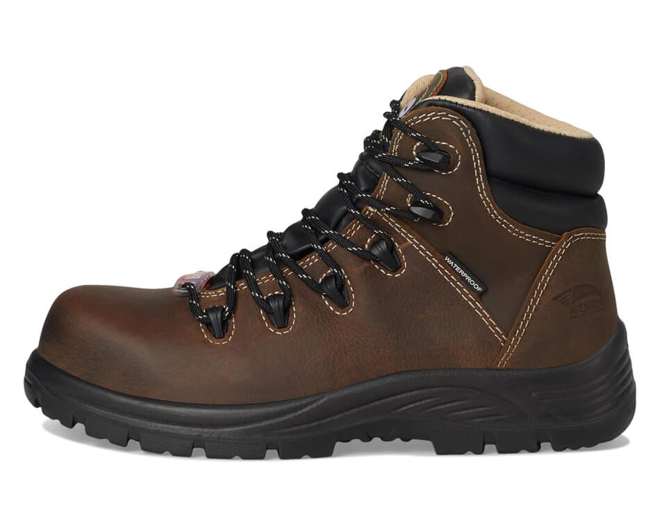 Avenger Framer Women’s Insulated Puncture Resistant Composite Toe Work Boots – Brown A7130