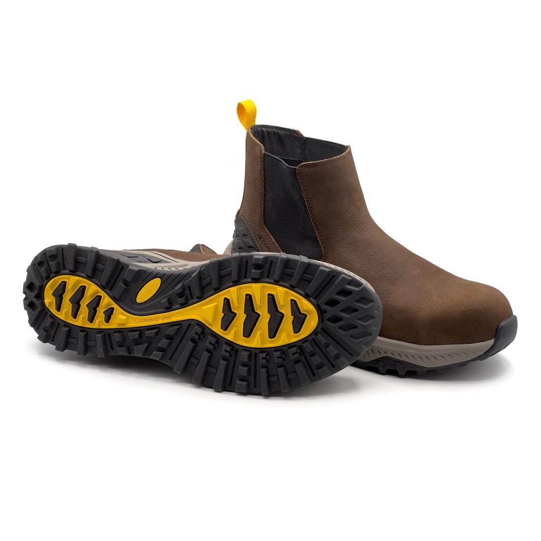 Avenger Summit Trail Composite Toe Chelsea Work Boot – Brown A8806