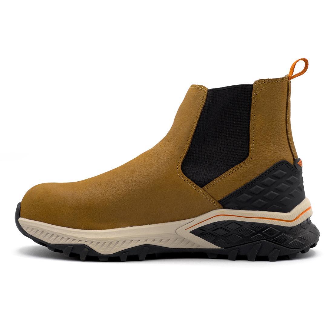 Avenger Summit Trail Women’s Composite Toe Chelsea Work Boot – Light Brown A8808