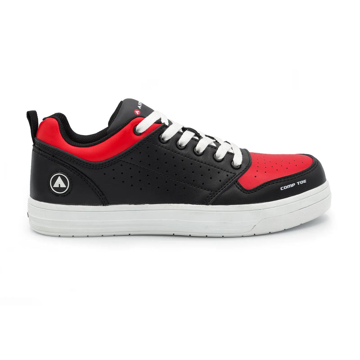 Airwalk Arena Composite Toe Work Shoes – Black/Red 1