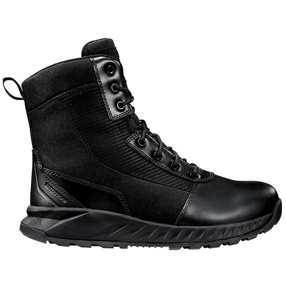 Black Diamond Black Diamond 8" Waterproof Side Zip Tactical Work Boot Black Profile View