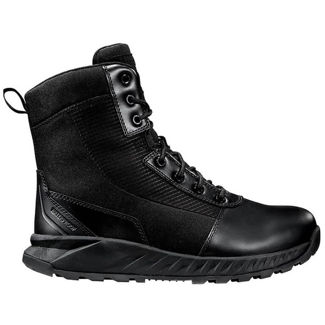 Black Diamond Black Diamond 8" Waterproof Side Zip Tactical Work Boot Black Profile View