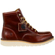 Carhartt 6" Wedge Moc Toe Full Grain Leather Soft Toe Boot Red Brown FW6145-M Profile View