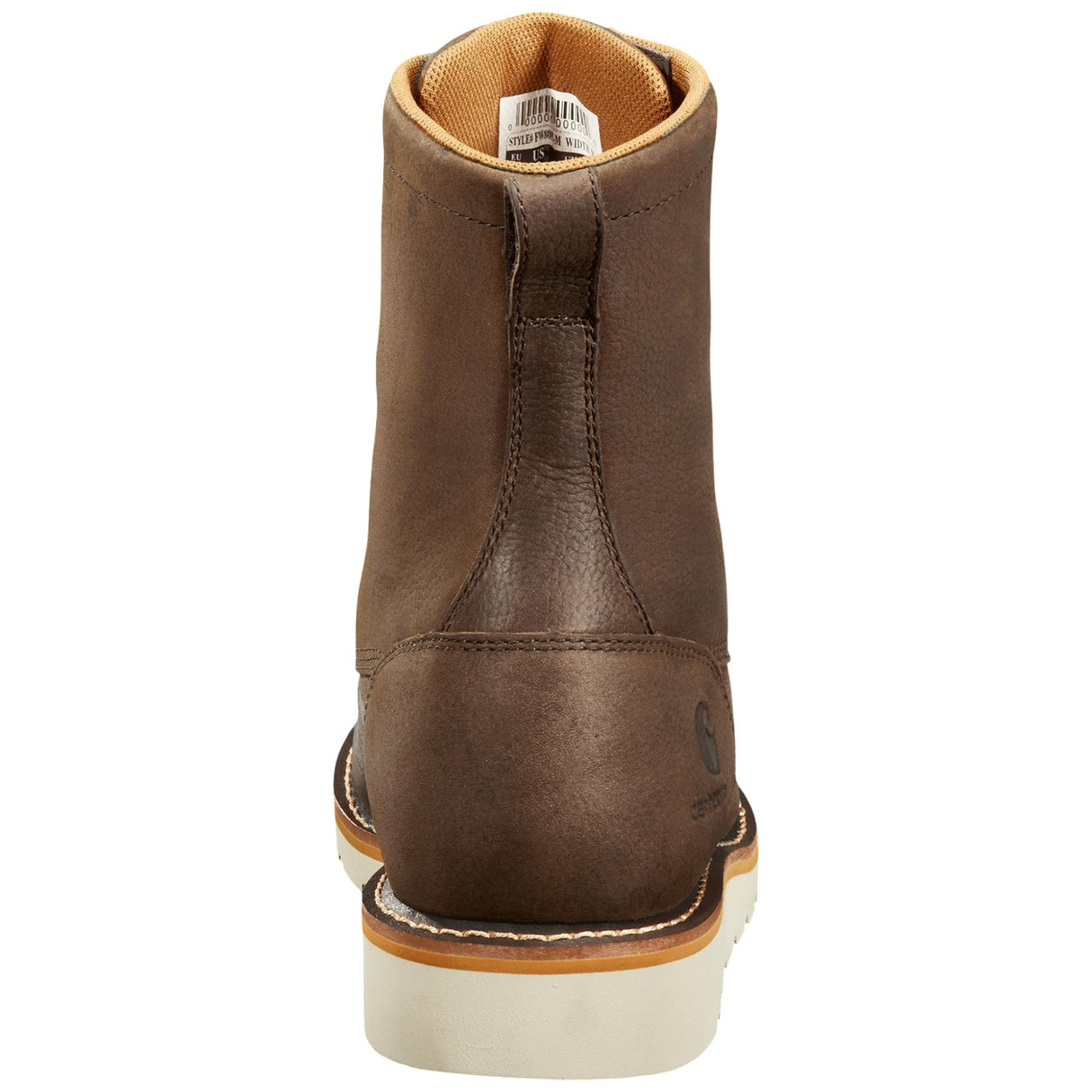 Carhartt 8" Waterproof Moc Toe Wedge Boot - Dark Brown back side