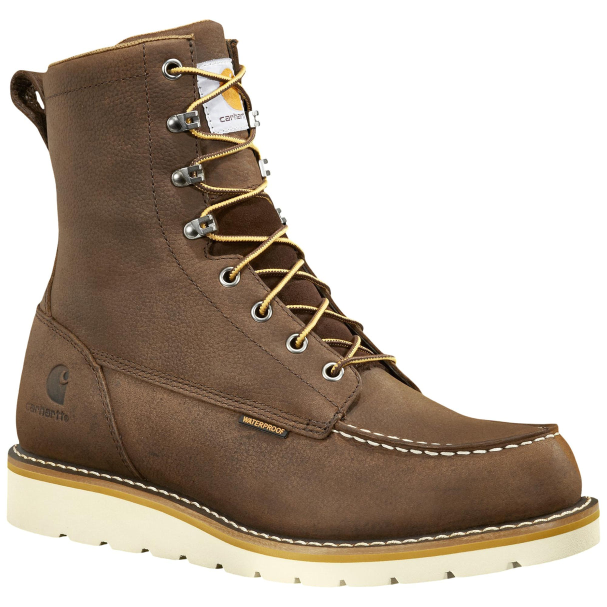 Carhartt 8" Waterproof Moc Toe Wedge Boot - Dark Brown side image