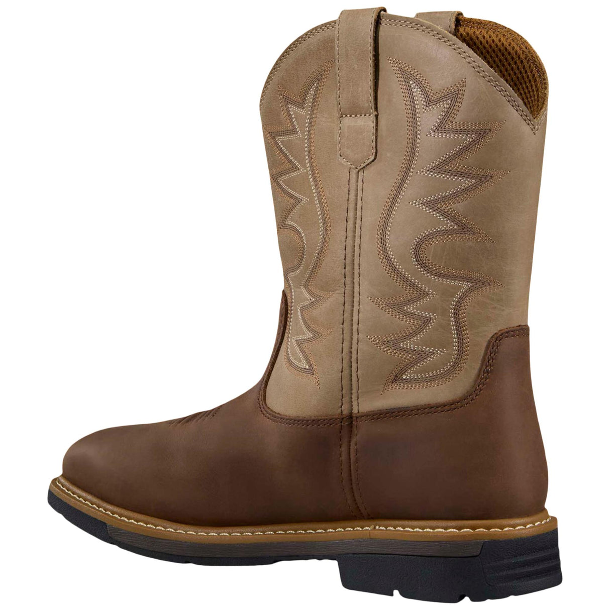 Carhartt Bandera WP Steel Toe Wellington - Brown/Cream front view