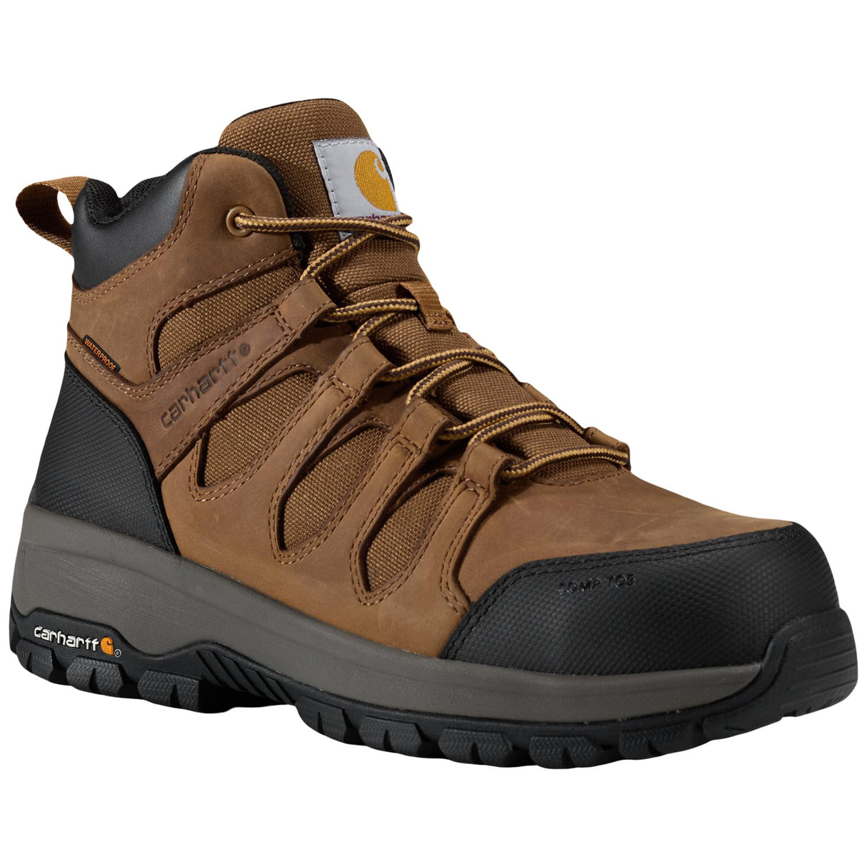 Carhartt Dearborn Mid Waterproof Comp Toe Boot - Brown side image