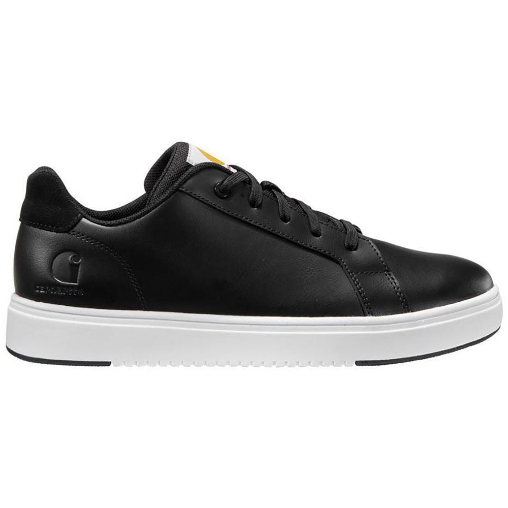 Carhartt 3" Detroit Leather Soft-Toe Sneaker Black Profile View