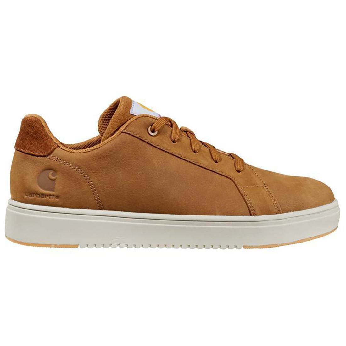 Carhartt 3" Detroit Leather Soft-Toe Shoe Brown Profile View
