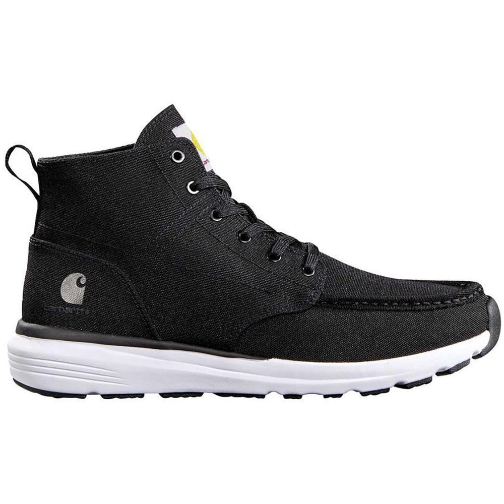 Carhartt Haslett 5 Inch Soft-Toe Canvas Moc Toe Chukka Boot Black Profile View