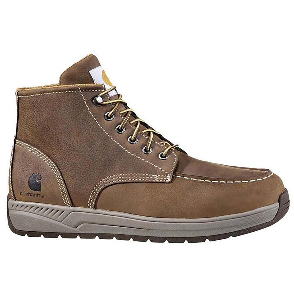 Carhartt 4" Lightweight Wedge Soft-Toe Moc Toe Chukka Boot Brown Profile View
