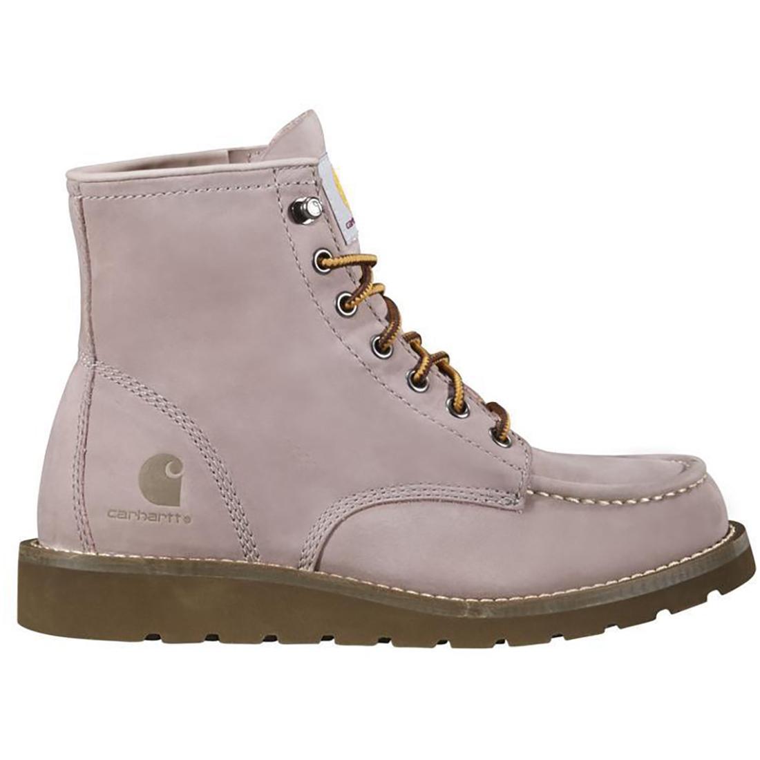 Carhartt 6" Women's Wedge Unlined Soft-Toe Boot Light Purple Profile View