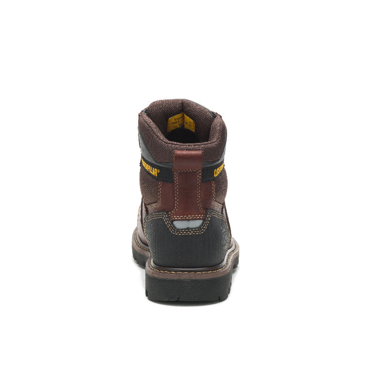 Caterpillar Alaska 2 Steel-Toe Work Boot Brown P90865 Heel Image