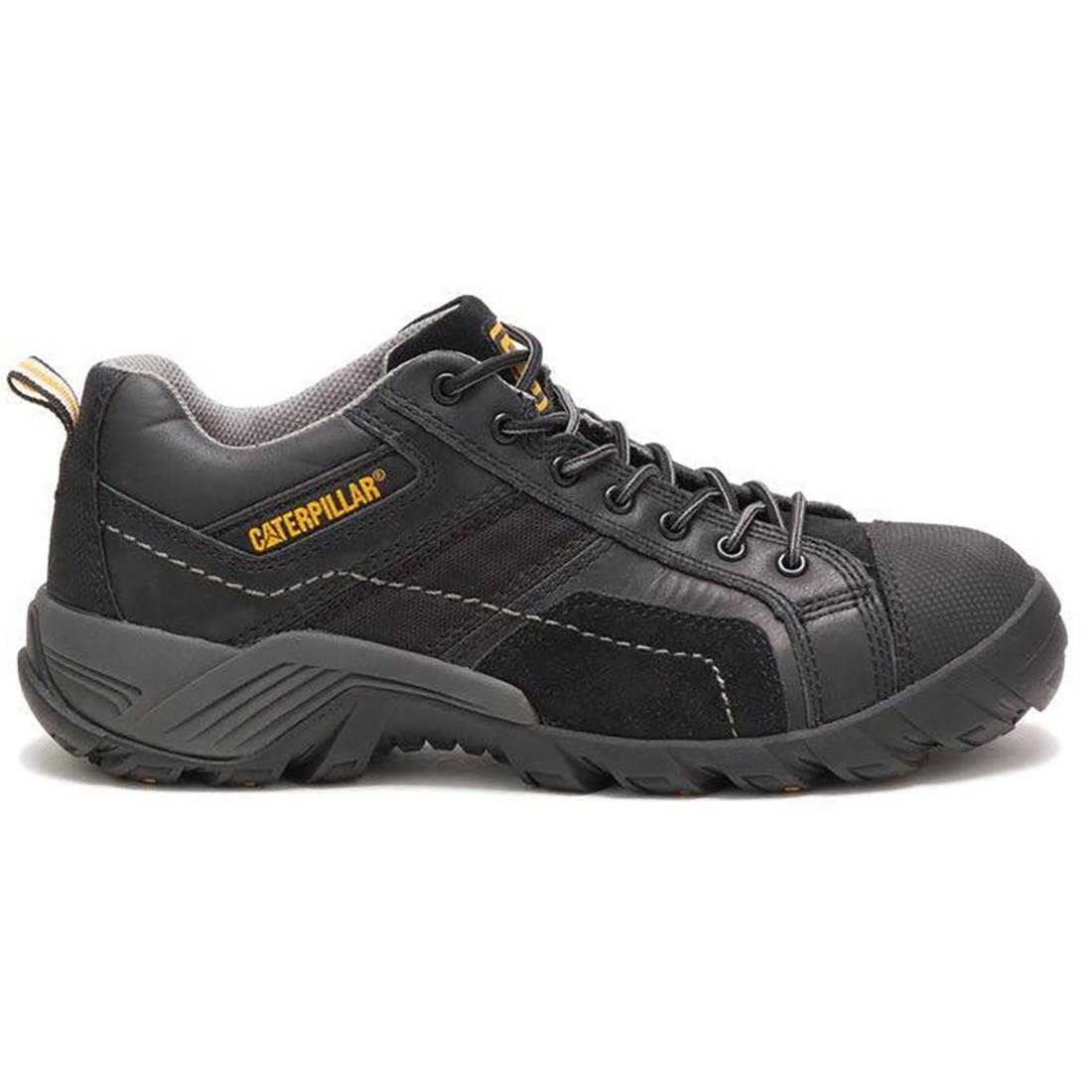 Caterpillar Argon Composite-Toe Work Shoe Black Profile View