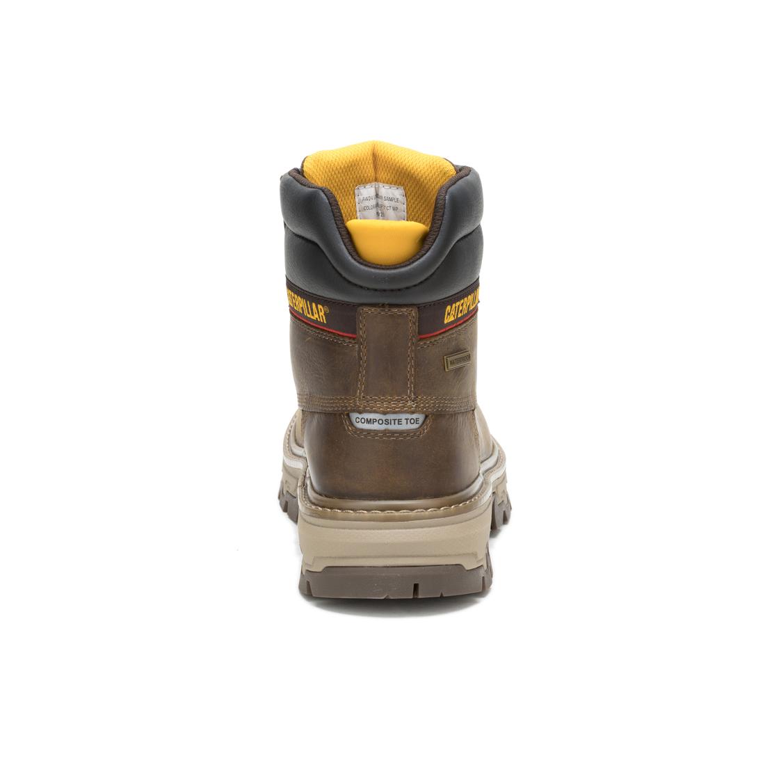 Caterpillar Colorado Equip 6" Waterproof Composite-Toe Boots Pyramid P91723 Heel Image