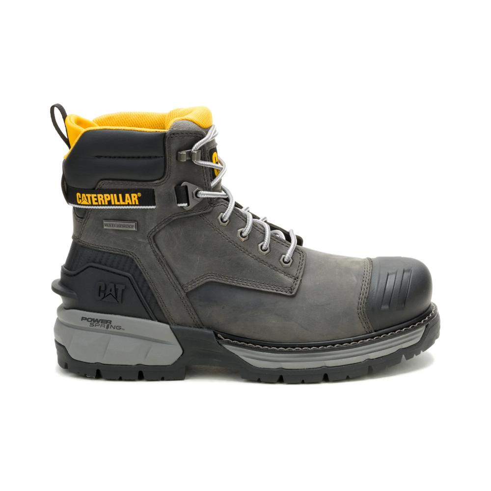 Caterpillar Men's Excavator PowerSpring 6-Inch Soft Toe Boot Quiet Shade - Lateral View