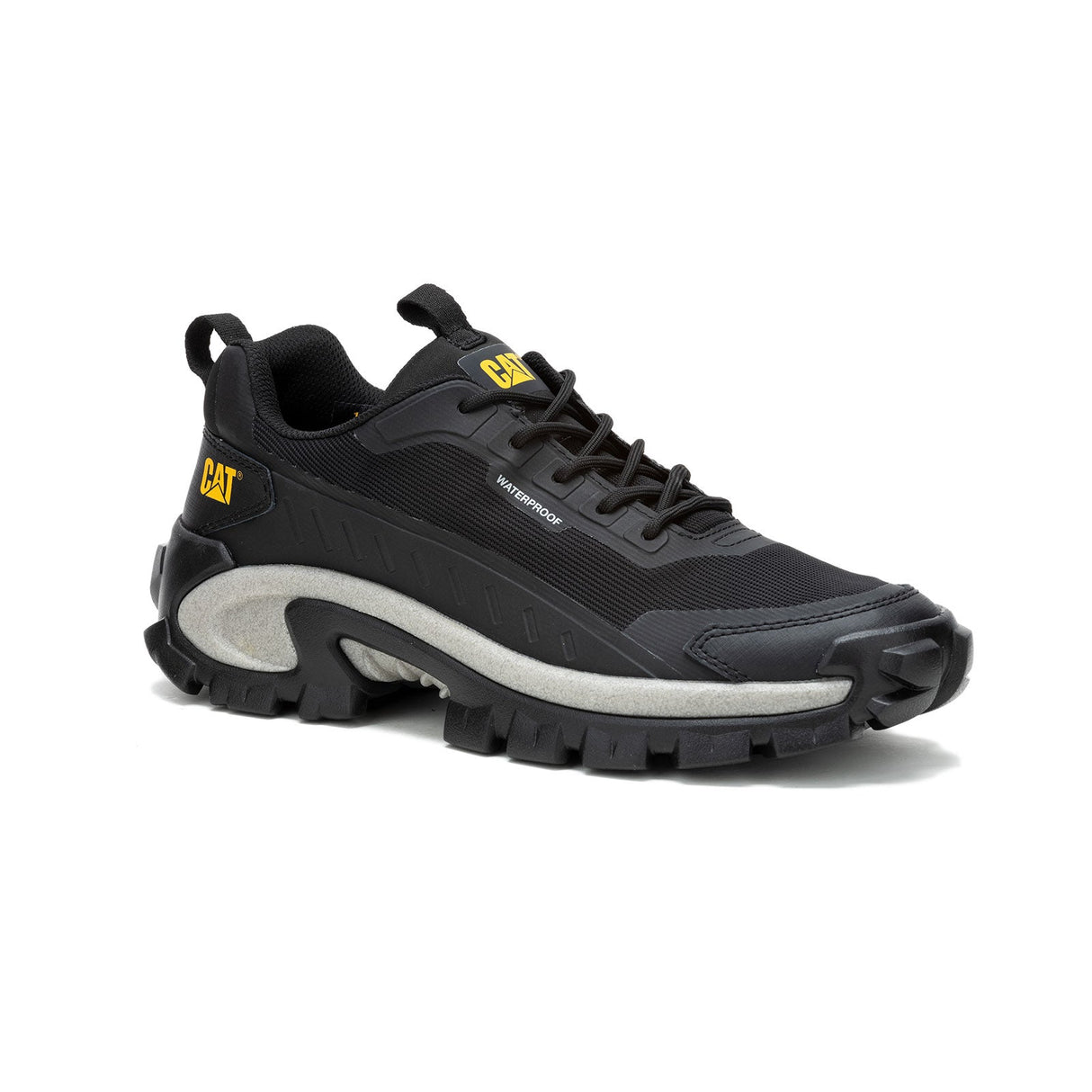 Caterpillar Intruder Lightning Mesh Soft-Toe Waterproof Shoe Black P111445 Medial Image