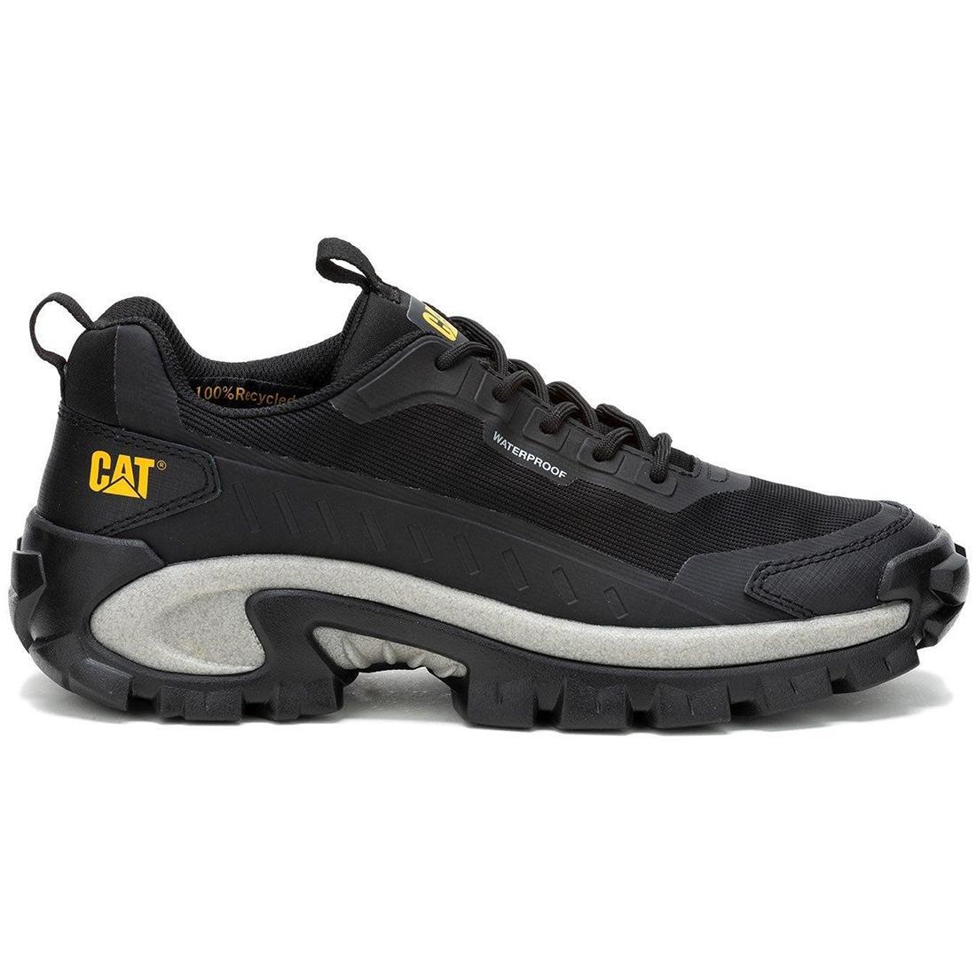 Caterpillar Intruder Lightning Mesh Soft-Toe Waterproof Shoe Black Profile View
